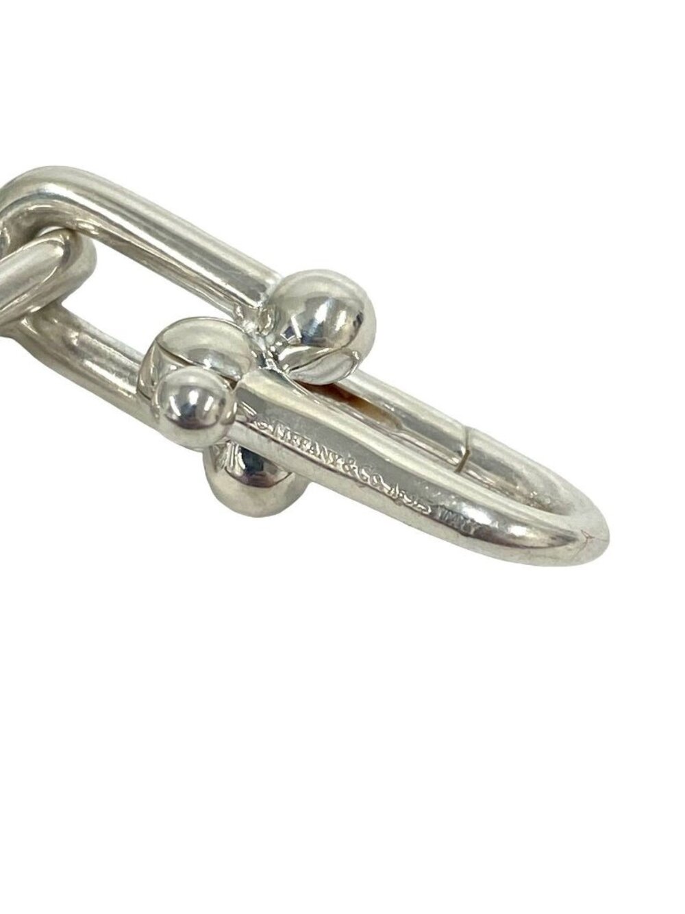 ★SOLD★ Tiffany & Co Large Link 925 Bracelet Chain Bangle Silver - Picture 3 of 6